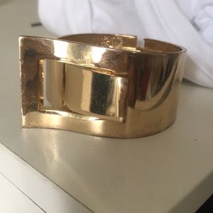 Gold cuff bracelet